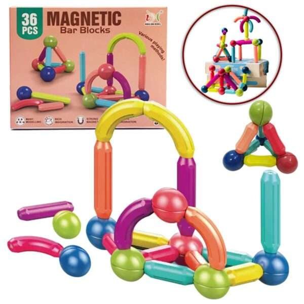 Magnetic Bar Blocks 36 Piece