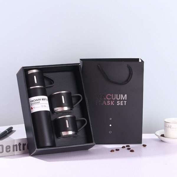 3 Cup Double-Layer Stainless Steel Vacuum Flask