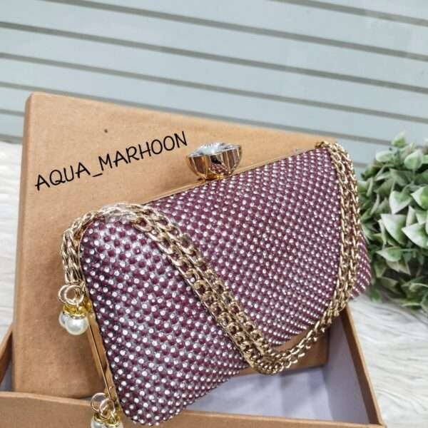 High Quality FANCY CLUTCH with long chain