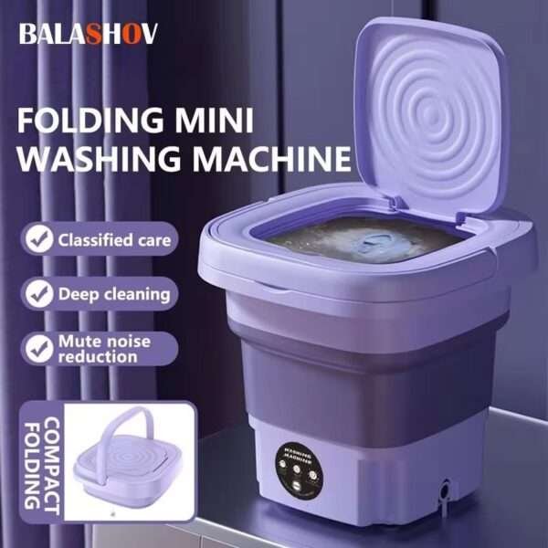 Portable Foldable Washing Machine with Spin Dryer